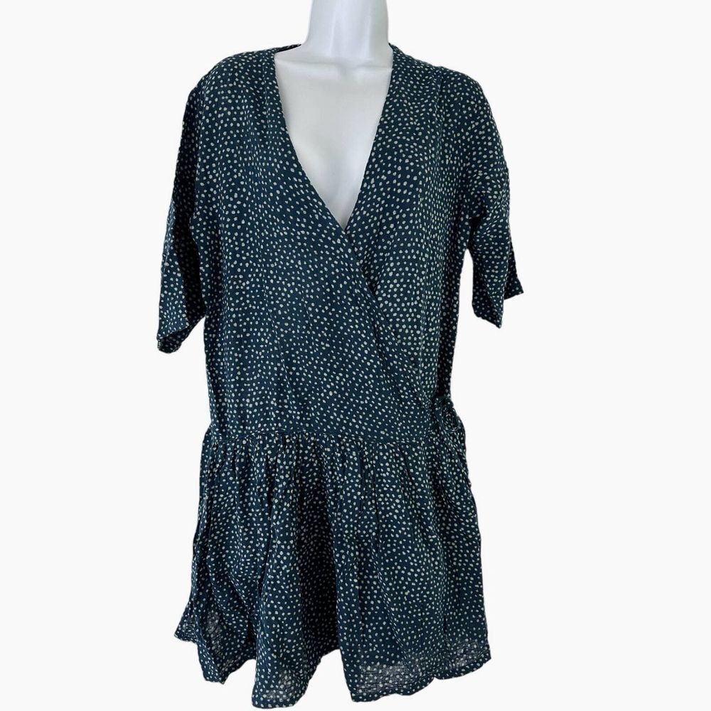 One Teaspoon Starry Night Wrap Lightweight Dress Womens NEW‎ SZ S Navy Blue
